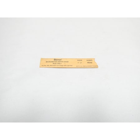 Starrett MICROMETER DEPTH GAGE ROD 1IN-2IN OTHER MEASUREMENT TOOL 99342